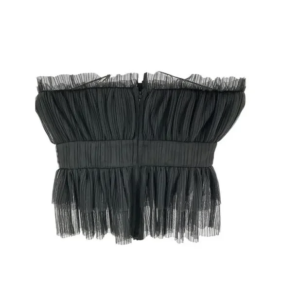 Lovers And Friends 'Barlow' Black Polyester Top Size S - Picture 3 of 4